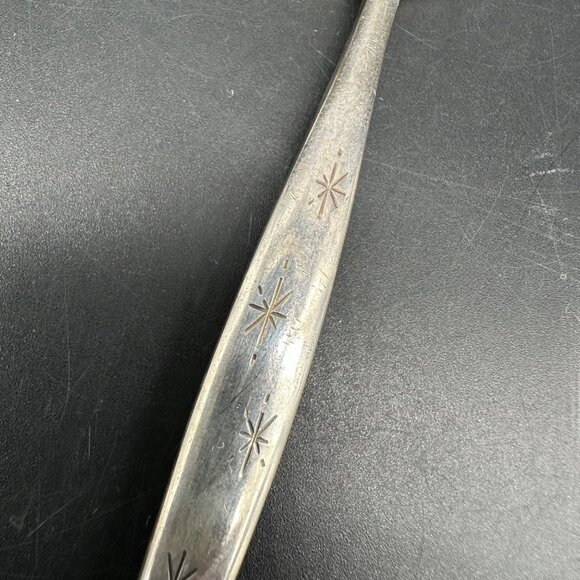 Vintage Gorham Stardust Teaspoons 1950s Sterling Silver Mid Century Atomic - Picture 5 of 10